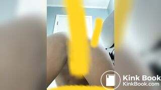 Ebony teen shit slip