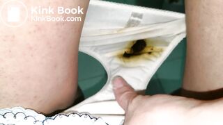 Not finish!Let put these shited panties on again!