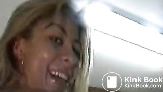 Blonde pooping - video 4