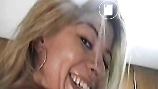 Blonde pooping - video 4