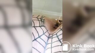 Tattooed milf takes a shit 3