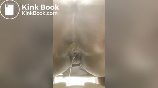 Nasty Ebony Taking A Shit