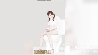 D'va Pooping In Toliet