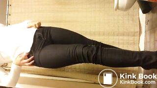 Woman shits her pants