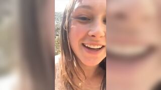 Pretty Girl Pooping Outdoors - 2