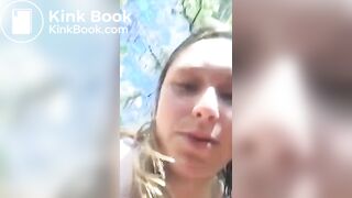 Pretty Girl Pooping Outdoors - 2