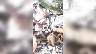 Pretty Girl Pooping Outdoors - 2