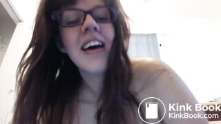 the girl got an orgasm and took a shit