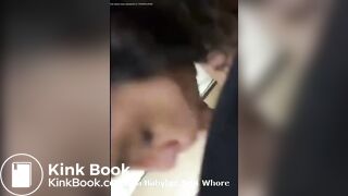 Female Scat-Slave Smoking&Eating Shit