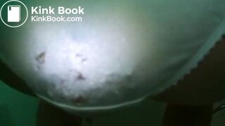 Fart and poop panties in shower