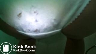 Fart and poop panties in shower
