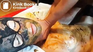 She takes a shitty cock in mouth Part2