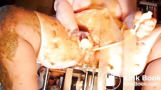 Mature BBW latex and a lot of shit