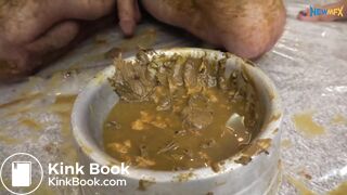 Three brown Brazillian babes feeds their shit to slave