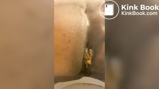 Ebony BBW takes a shit