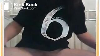 MSN girl pooping and masturbating on toilet