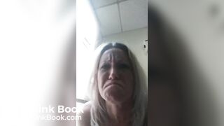 Blonde pooping hard nude