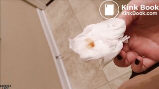 woman poping on toilet - video 5