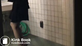 girl diarrhea public