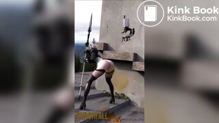 2B shits out her lava guts