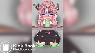 Girl farts and shits panties while giving a blowjob