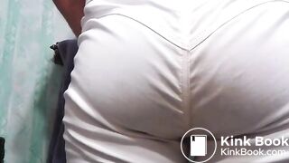 White Jeans Panty Poop