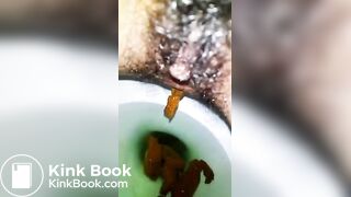 Korean girl shit&spit