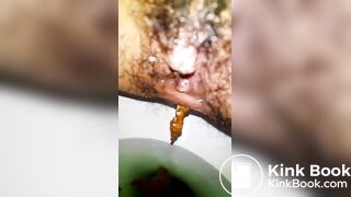 Korean girl shit&spit