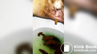 Korean girl shit&spit