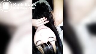Korean girl shit&spit
