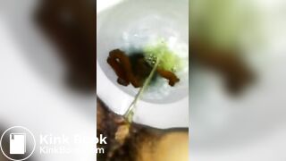 Korean girl shit&spit
