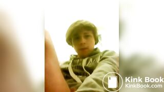 Twink Pushing Out a Big Load of Shit