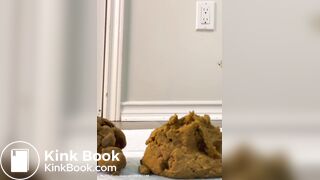 Phat booty ebony shitting big