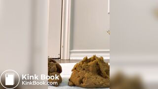 Phat booty ebony shitting big