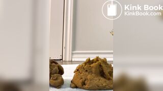 Phat booty ebony shitting big