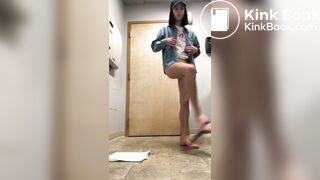 Beautiful young Spanish girl shits for viewers