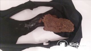 Thick, Crackling Load in Black Panties