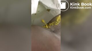 Ebony toilet diarrhea