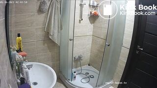 Woman pooping in Toilet 73