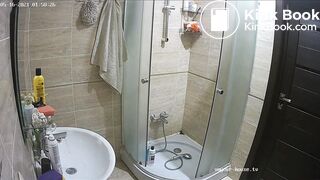 Woman pooping in Toilet 73