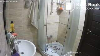 Woman pooping in Toilet 73