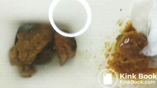 Slim girl nice shit hairy pussy