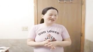 Dumb scat bitch eats her own shit - video 2