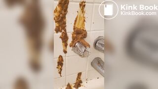 Messy shower shit