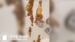 Messy shower shit