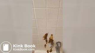 Messy shower shit