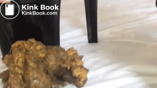 Soft poop in stripper heels