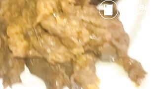 Soft poop in stripper heels