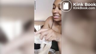 Ebony Dookie on plate