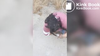 Shitting on the road stomach ache